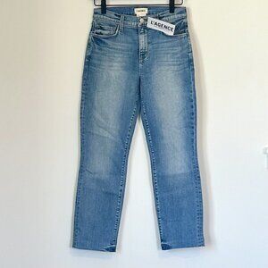 NWT L'AGENCE Straight Distressed Blue Jean - Size 25